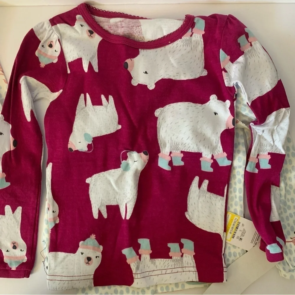 NWT. CARTER’S Toddler 4 Piece Winter Theme Pajamas